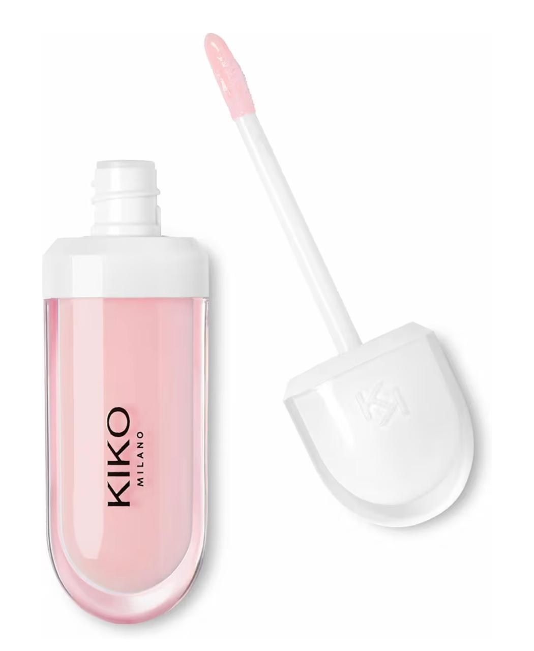 Kiko Milano lip volume plumping effect lip cream with packaging on a white background